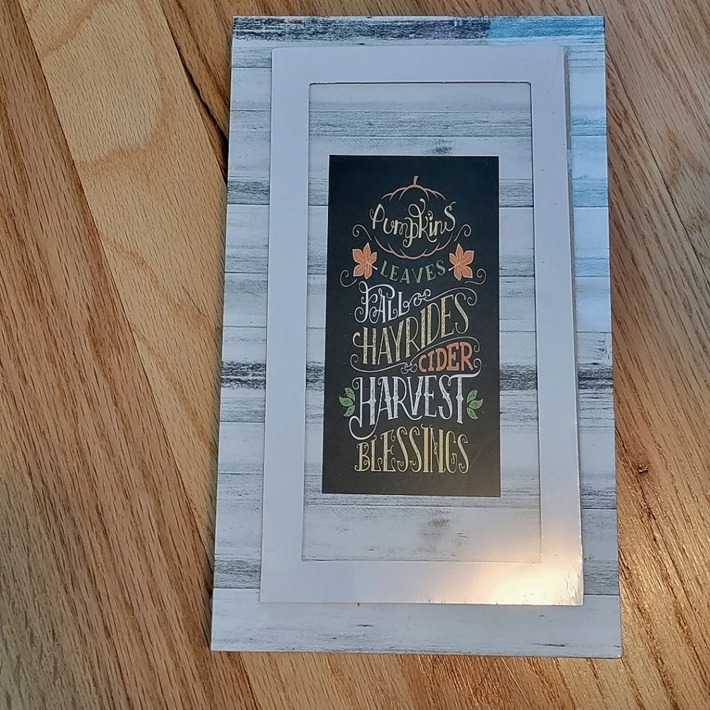 Fall Decor | Pumpkins Leaves Fall Hayrides Cider Harvest Blessings For Crafting